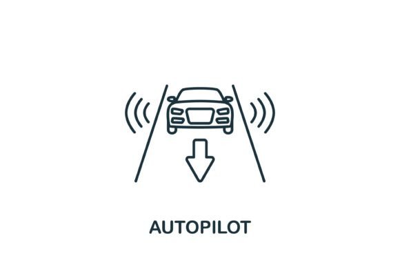 Autopilot Icon: Graphics and Icons for Modern Design