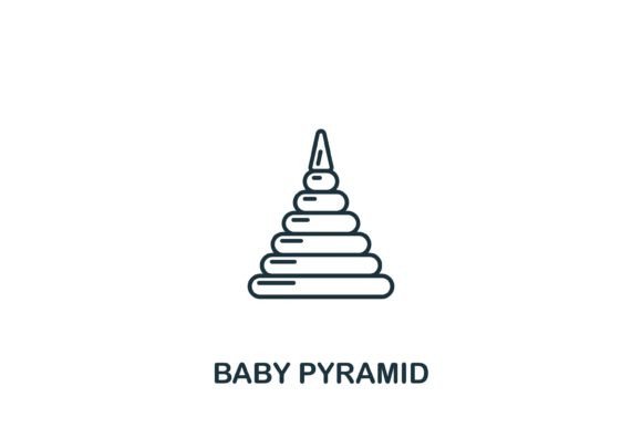 Baby Pyramid Icon: Graphics and Icons for Creative Projects
