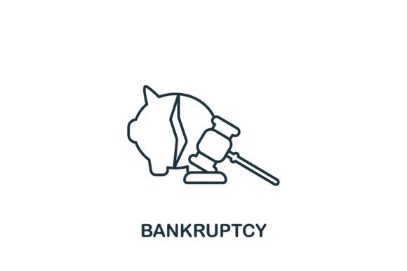 Bankruptcy Icon Graphics and Icons