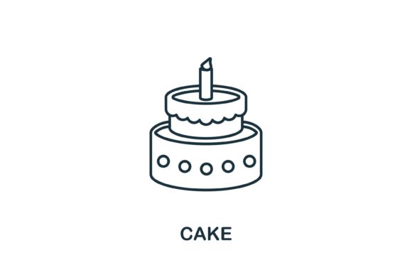 Cake Icon for Graphics and Icons