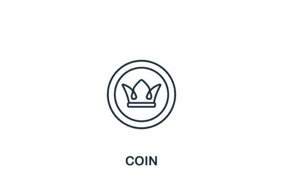 Coin Icon: Graphics and Icons for Modern Design