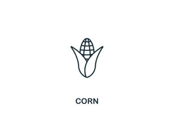 Corn Icon: Graphics and Icons for Digital Sellers