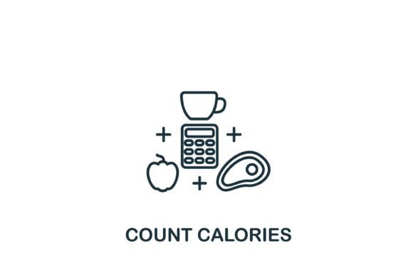 Count Calories Icon: Graphics and Icons for Local Business