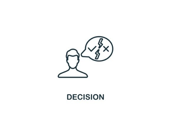 Decision Icon: Graphics and Icons for Modern Design