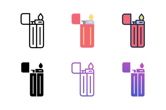 Fire Lighter Icon: Graphics and Icons for Real Publishing