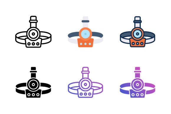 Headlamp Icon: Graphics and Icons for Branding