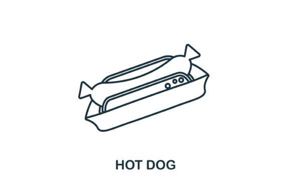 Hot Dog Icon: Graphics and Icons for Creative Publishing
