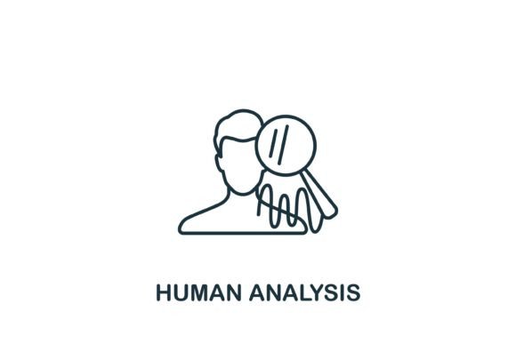 Human Analysis Icon: Graphics for Real Business Use