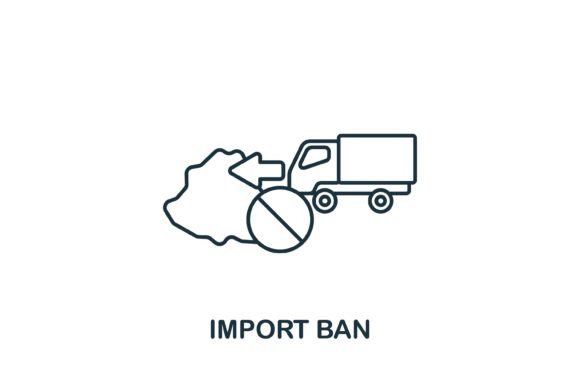 Import Ban Icon: Graphics and Icons for Editorial Design