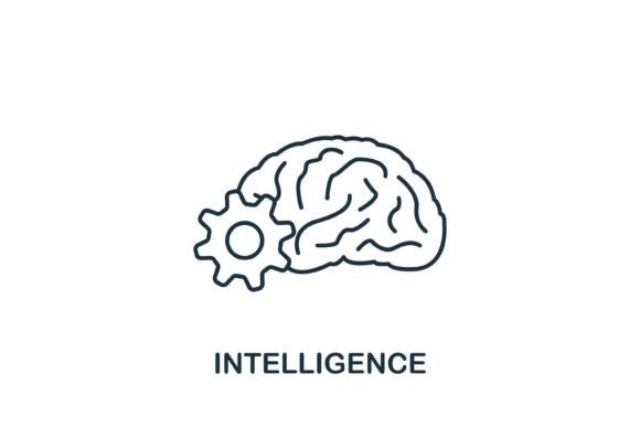 Intelligence Icon for Graphics and Icons