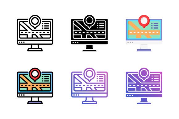 Map and Location Icons for Digital Sellers