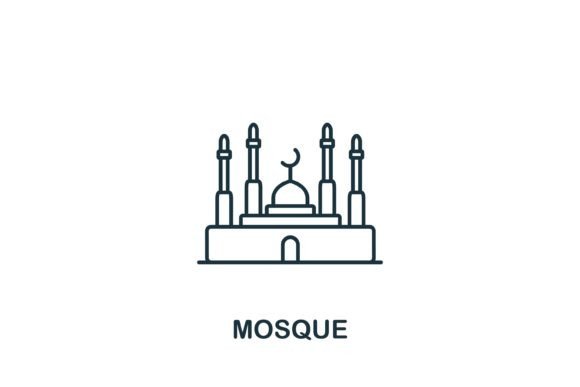 Mosque Icon: Graphics and Icons for Local Branding