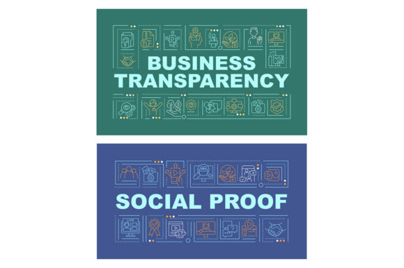 Openness of Business Word Concept Banner: Graphics for Branding