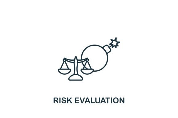 Risk Evaluation Icon: Graphics and Icons for Branding