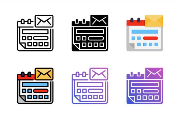Schedule Email Icon: Graphics and Icons for Real Publishing