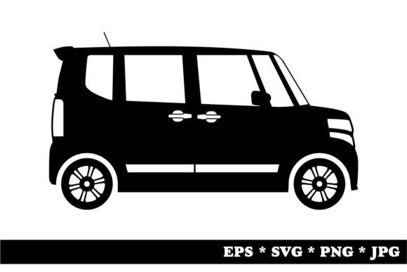 Silhouette of a Modern Car: Graphics for Decorative Elements