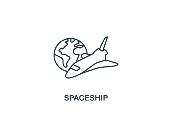 Spaceship Icon Graphics and Icons