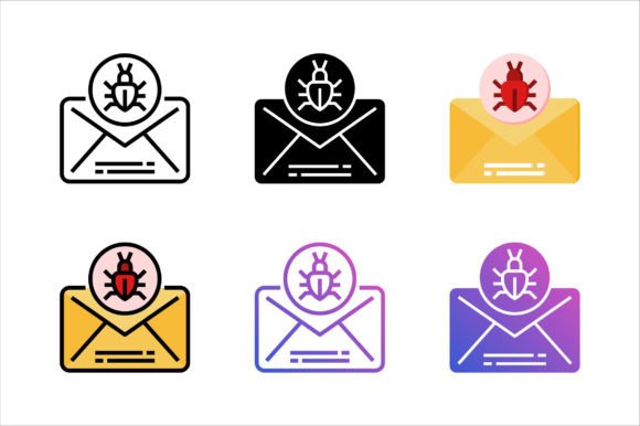 Spam Mail Icon Graphics & Icons