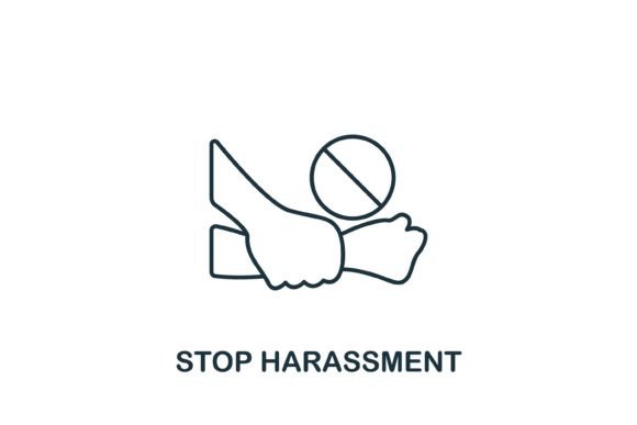 Stop Harassment Icon Graphics and Icons