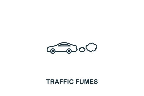Traffic Fumes Icon: Graphics for Modern Design