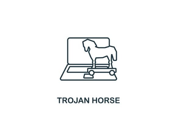 Trojan Horse Icon for Graphics and Icons