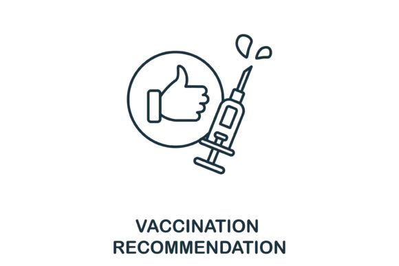 Vaccination Recommendation Icon Graphics