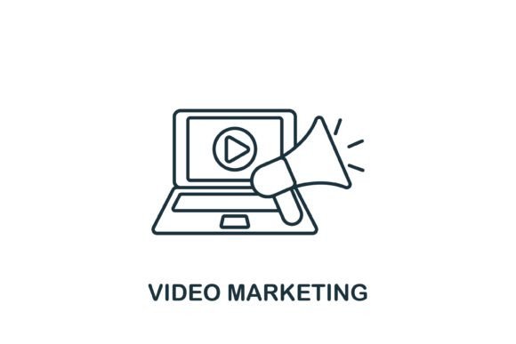 Video Marketing Icon Graphics and Icons